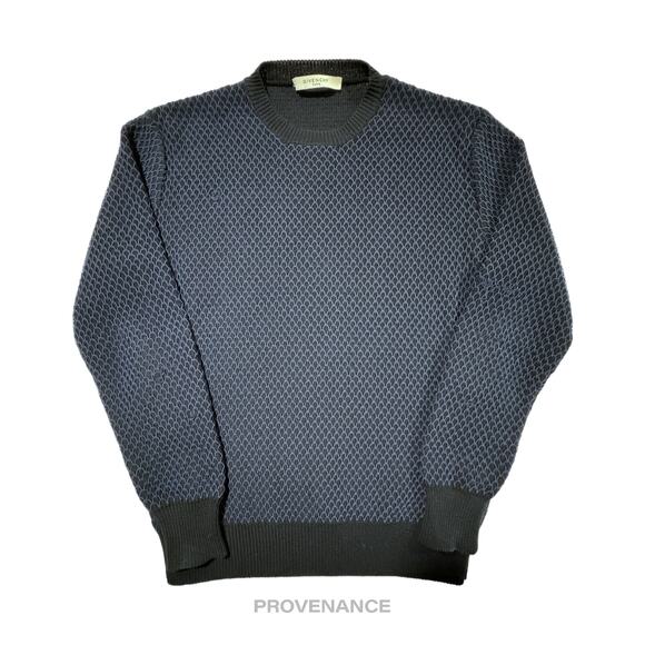 🔴 Givenchy Basketball Net Crewneck Sweater - Navy Blue XS - Picture 1 of 8